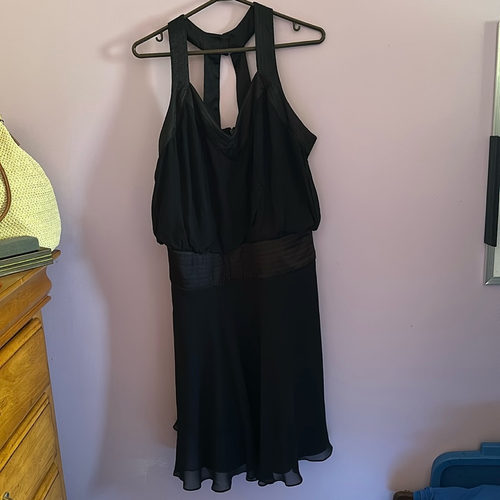 Bandolino 100%silk Black Stunning Dress